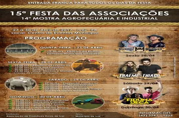 15ª Festa da Associações | 14ª Mostra Agropecuária e Industrial