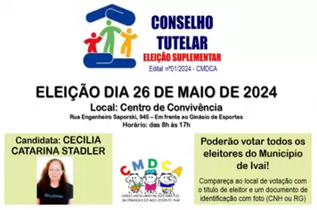 ELEIÇÃO SUPLEMENTAR PARA O CONSELHO TUTELAR