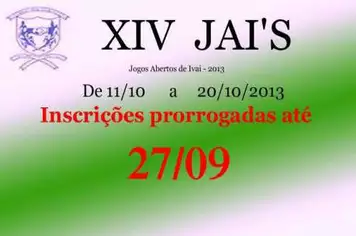 Inscri?es do JAI
