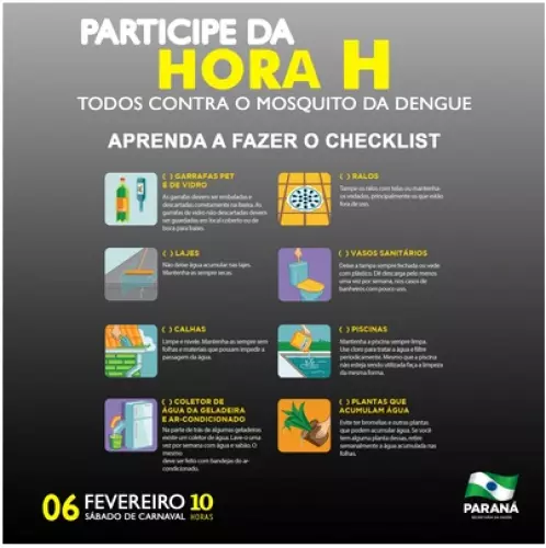 Paraná terá Hora H de combate ao mosquito da dengue