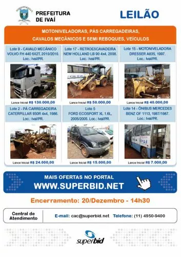 SEGUNDO LEILÃO DE INSERVIVEIS
